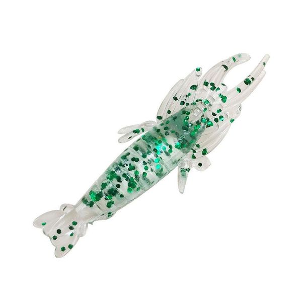 

wholesale artificial bait glow soft shrimp lure baits small fishing simulation luminous prawn 20pcs 1.91'' fishing bait accessorie