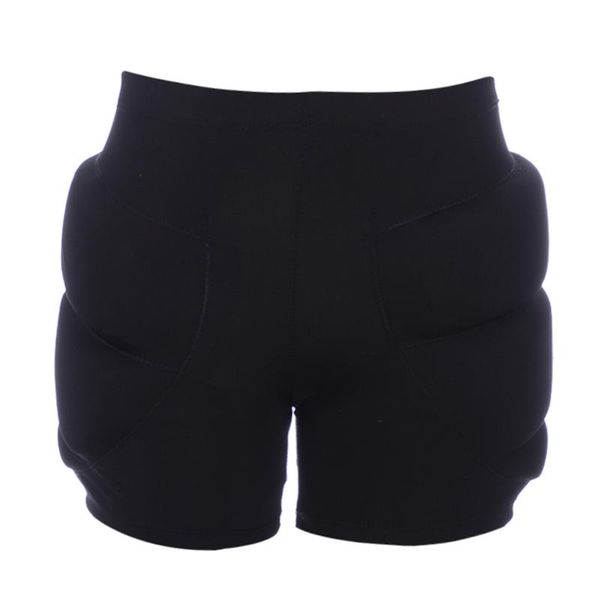 

eva padded shorts protective hip/bupad pants for ski skate snowboard, Black;gray