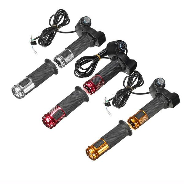 

handlebars 24v 36v 48v outdoor scooter e bike electric twist throttle grip handlebar with lcd display switch for battery power voltage