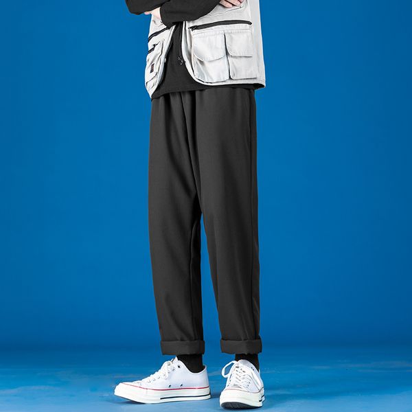 

new 2021 men's joggers harem pants black comfortable pant for men summer man casual streetwear loose trouser japanese fashion gqic