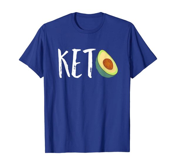 

keto diet low carb high fat avocado funny gift t shirt, White;black