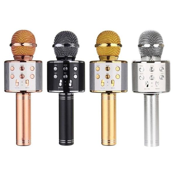 

portable bluetooth karaoke microphone wireless professional speaker home ktv handheld microphone