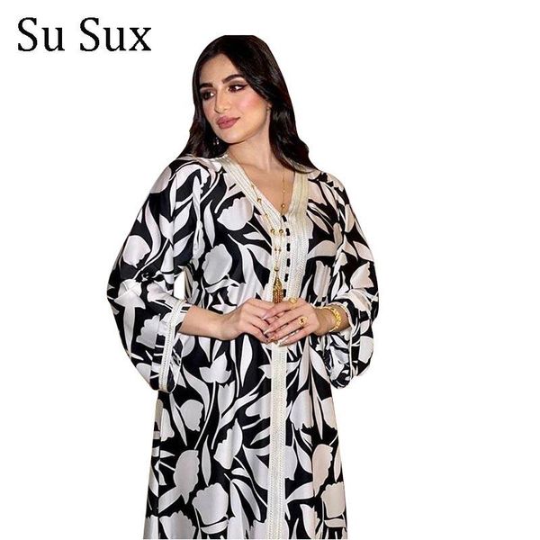 

ethnic clothing african clothes robe plus size long dress dresses for women elegant print v-neck sleeve maxi vestidos muslim, Red