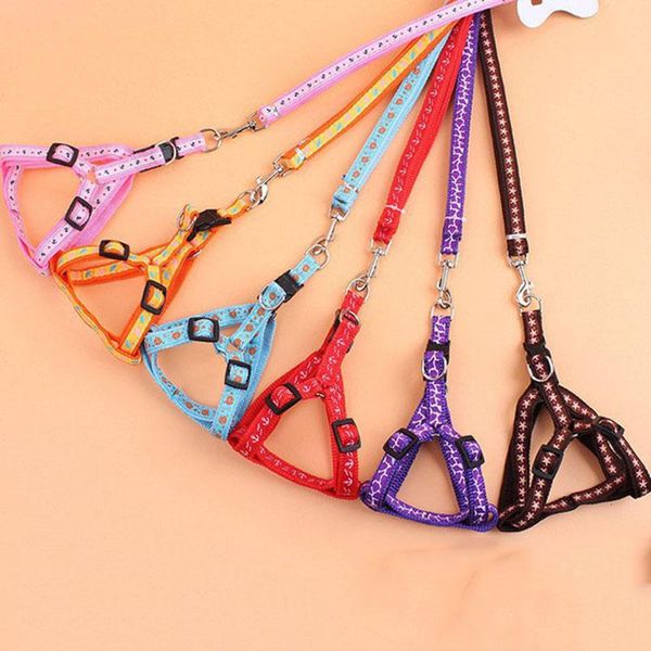 

dog collars & leashes thicken chain leash patch sewing collar small medium canine chest back traction rope pet supplies accessories
