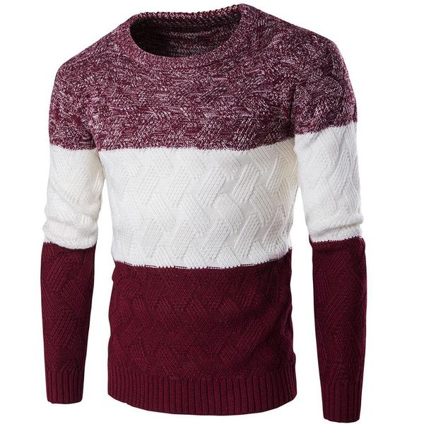 

pullovers korea sweaters men long sleeve knitted sw beev, White