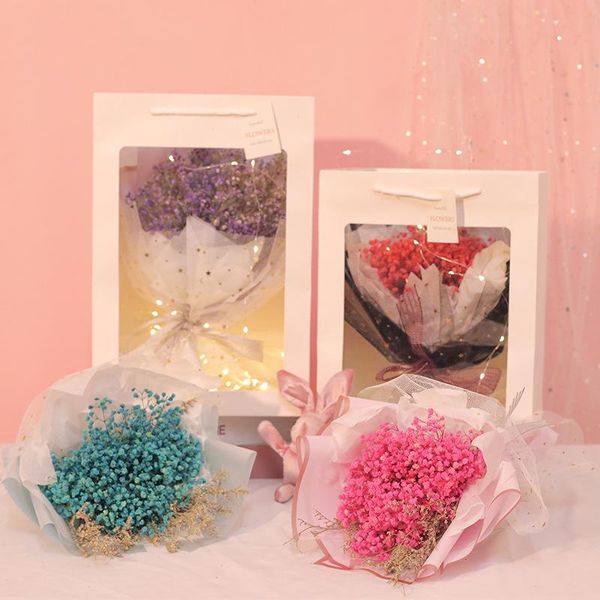

christmas valentine's day gift dried flower gypsophila bouquet immortal gypsophila bouquet