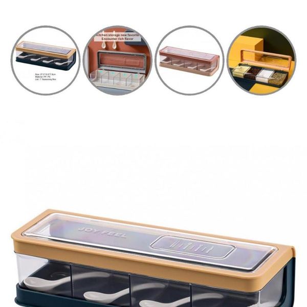 

storage bottles & jars pp 1 set durable spice salt sugar seasoning box no odor container anti-breaking kitchen gadget