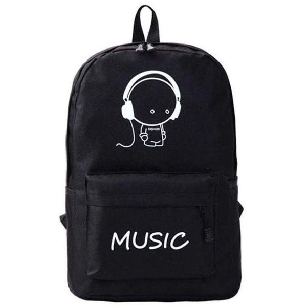 

backpack noctilucent funny fluorescent school student (e)