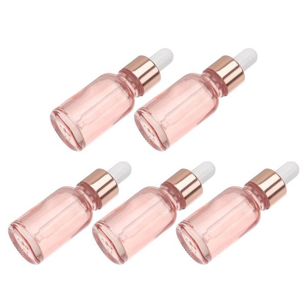 

storage bottles & jars 5pcs essential oil empty dropper glass