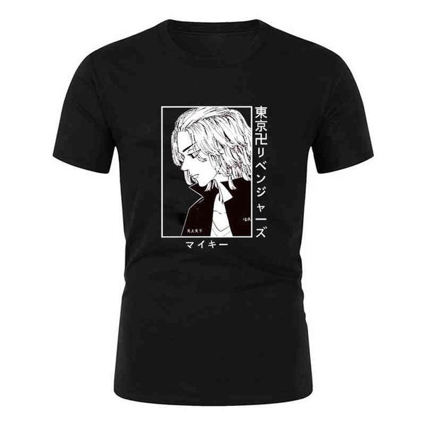 New Tokyo Revengers T-shirt oversize Anime Top Mans Uomo Abbigliamento Funko Pop Magliette Maglione T-shirt a maniche corte Y220208