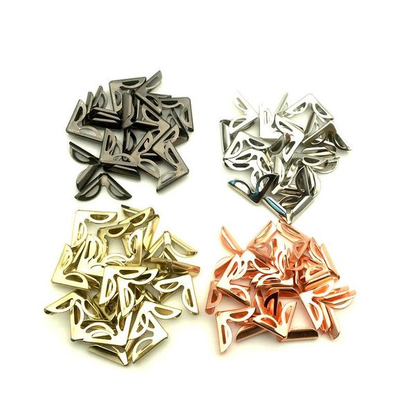 

craft tools diy mixed styles retro metal gold and black bronze book scrapbooking menu folder protectors corner for po sc171