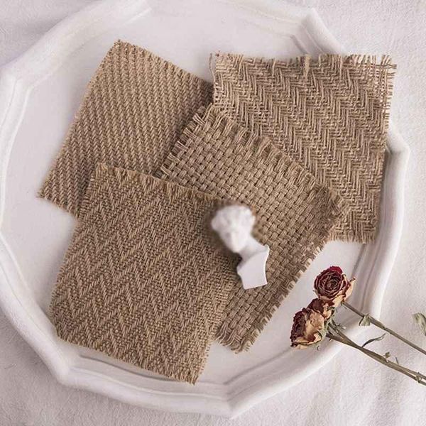 

retro jute mat for rustic wedding birthday party decoration festival pgraphy background props