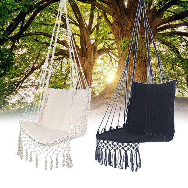 

hammock chair macrame swing hanging cotton rope hammock swing chair for indoor f3mb