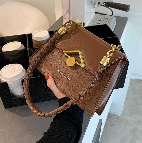 

bag women's casual autumn/winter trendy 2021 fashion menger texture one-shoulder small square bags