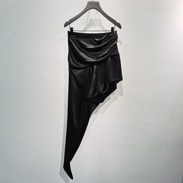 

skirts spring women skirt / summer 2021 fashion irregular mini, Black