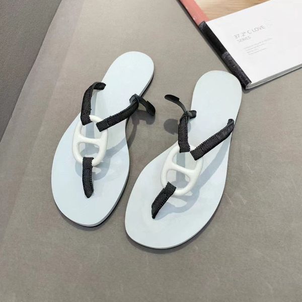 

fashion luxury slippers designer ladies summer water sandals beach shoes flat comfortable flip flops eva material code number 35-41 complete, Black