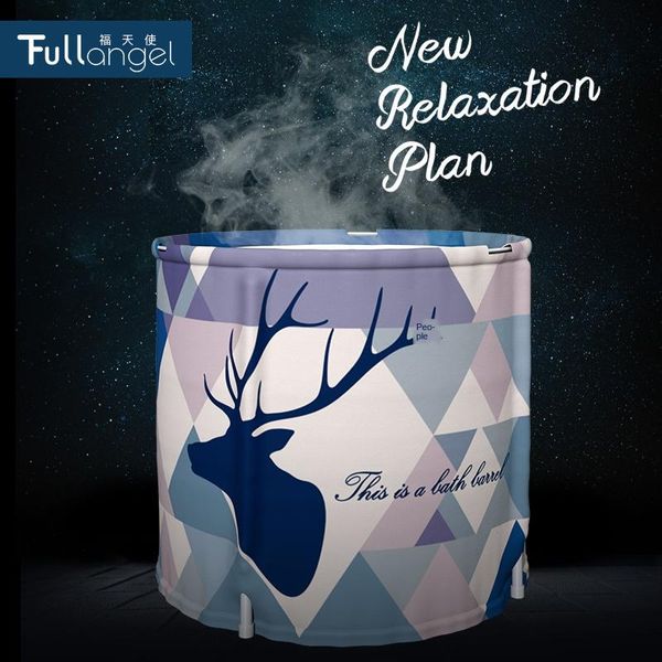 

bathing tubs & seats bath barrel folding tub insulation home thickening body artifact