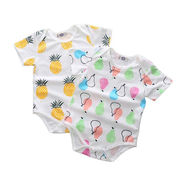 

new 2021 newborn boy pattern cotton girl clothes cartoon girls baby clothing jumpsuits bodysuits eer4, Blue