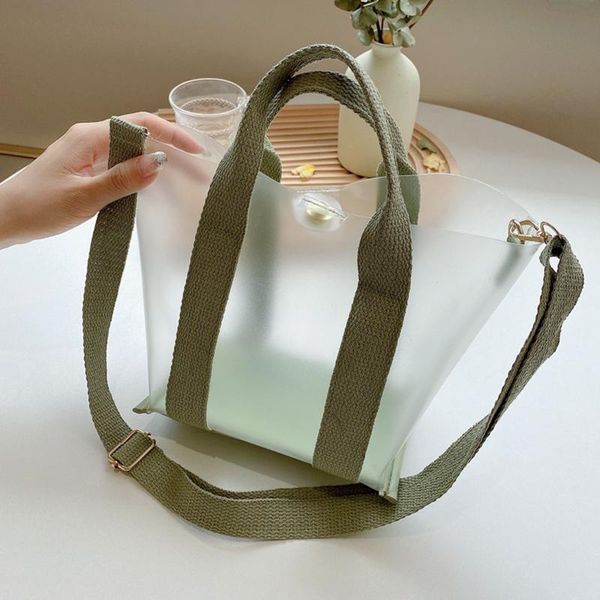 

evening bags casual crossbody women handbags waterproof pvc women's shoulder bag summer seaside travel beach ladies tote purses 2021