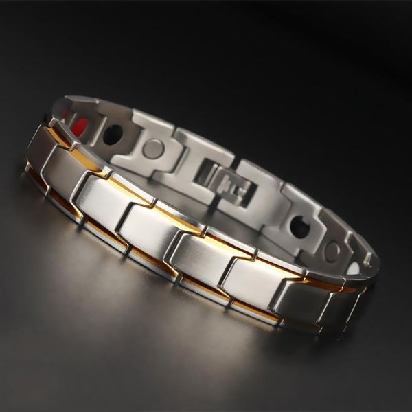 

link, chain magnetic therapy health care loss weight effective black stone bracelets slimming stimulating acupoints arthritis pain relief
