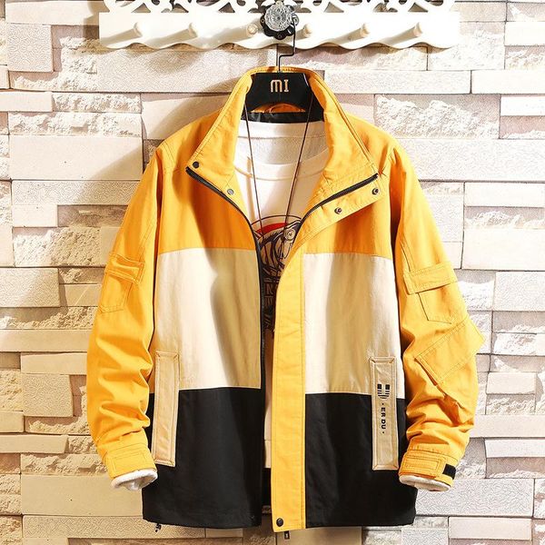 

men's jackets mens spring autumn casual fashion bomber jacket men overcoat cotton baseball coats streetwear, Black;brown