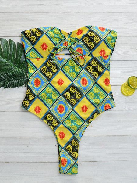

one-piece suits women swimming suit one piece bikini cute female beach swimwear print 2021 for 6027