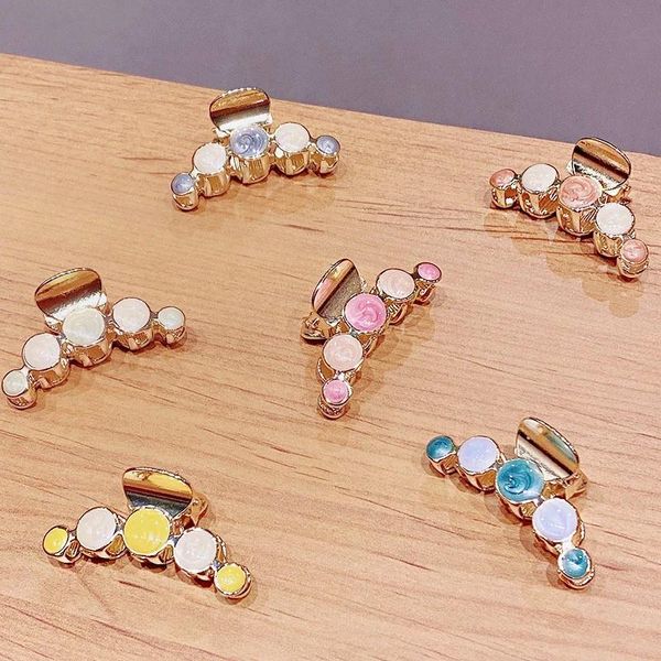 

hair clips & barrettes women girls cute round alloy small sweet holder headband hairpins fashion accessories, Golden;silver