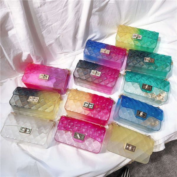 

2021 summer gradual change color jelly bag