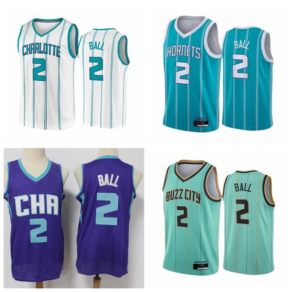 

basketball jersey lamelo ball #2 2021 #3 rozier iii gordon 20 hayward charlottehornetsjersey 815, Black;red