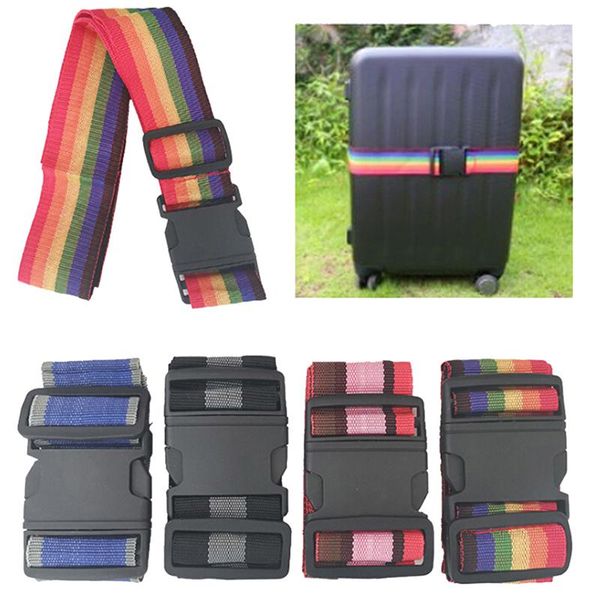 

toiletry kits luggage strap cross belt packing180cm adjustable travel accessories suitcase nylon 3 digits password lock buckle tag