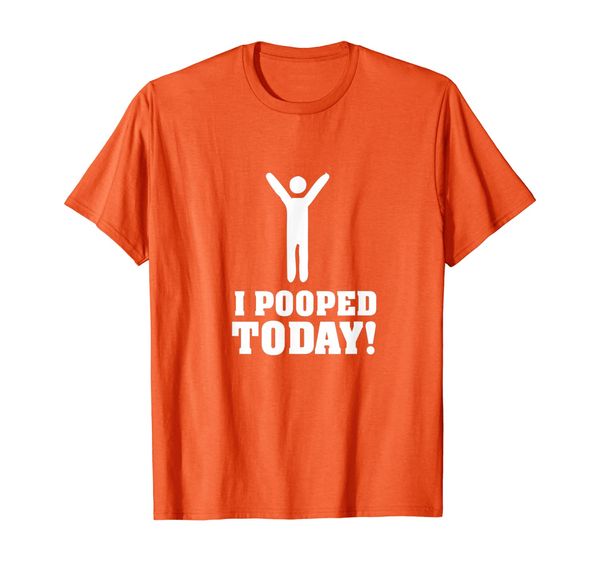 

funny i pooped today t-shirt, White;black