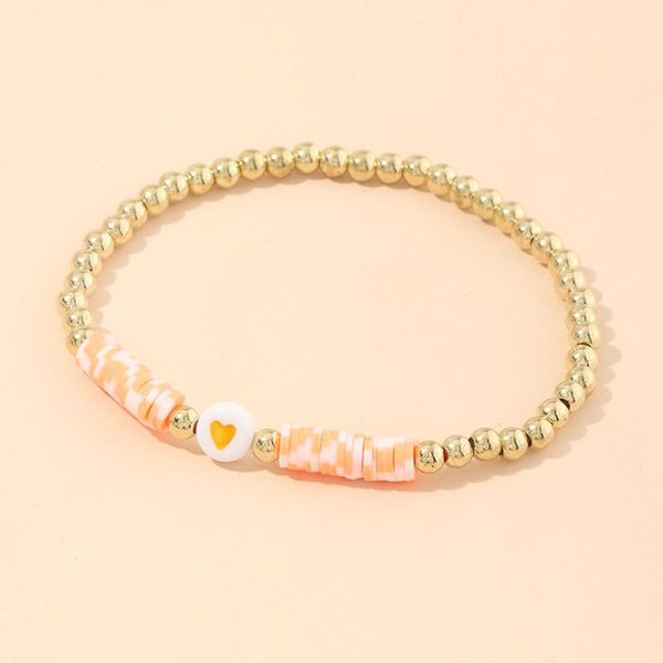 

link, chain bohemian beach bracelets bead cute heart design bracelet for women 2021 chic charm wedding party jewelry female gift, Black