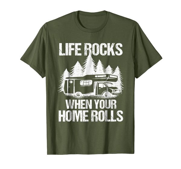 

Life Rocks When Your Home Rolls Shirt Camper Van Life Tshirt, Mainly pictures