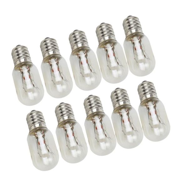 

bulbs 10pcs t20 e12 edison bulb 120v 15w refrigerator fridge light tungsten filament lamp incandescent salt