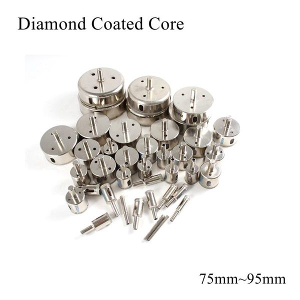

professional drill bits 75mm 80mm 85mm 90mm 95mm diamond coated core hole saw bit set glass tiles marble granite ceramic stone cutter drilli