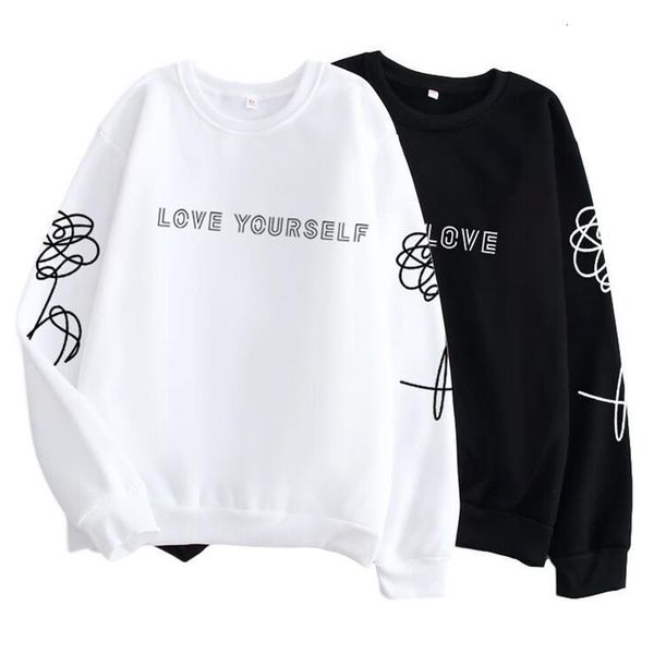 

kpop harajuku style clothes love yourself fake love k-pop jersey, hipster, instagram girlfriend gift, k pop shirt jimin, Black
