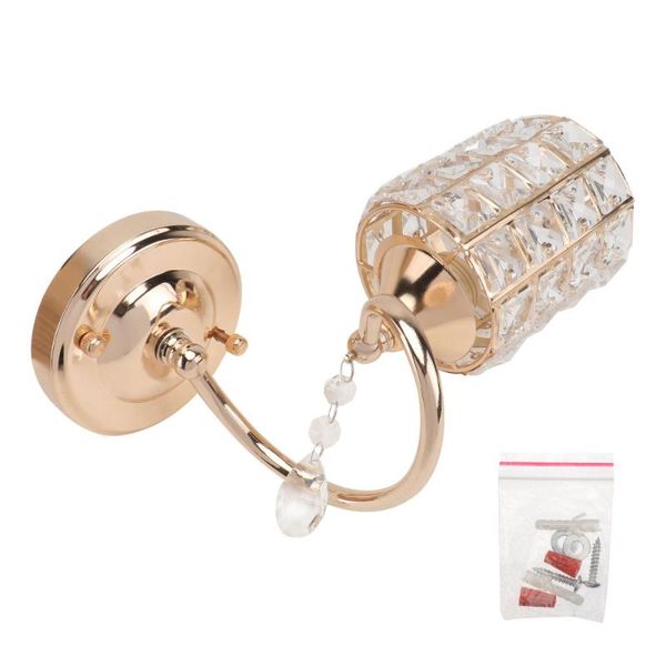 

wall lamp 1pc restaurant decorative crystal fashion light ornament (golden)