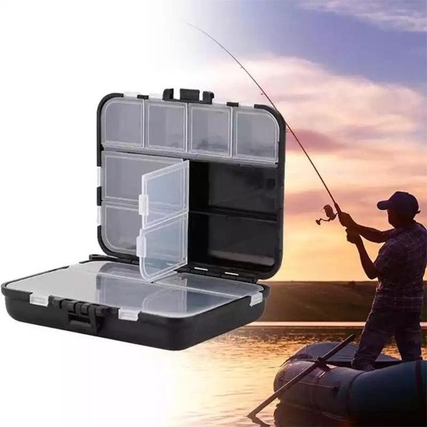 

fishing accessories bait case 12 compartments lure box with lid waterproof storage