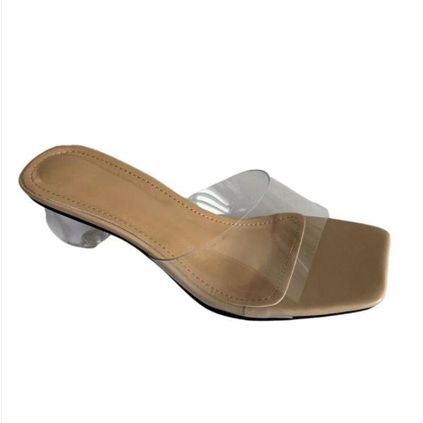 

new transparent crystal heels women shoes sandals women size 35-40, Black