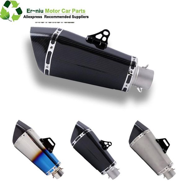 

motorcycle exhaust system universal muffler escape pipe slip on zrx1100 zzr1100c zzr1100d gpz900r 1400gtr ninja650 ninja300 ninja250sl
