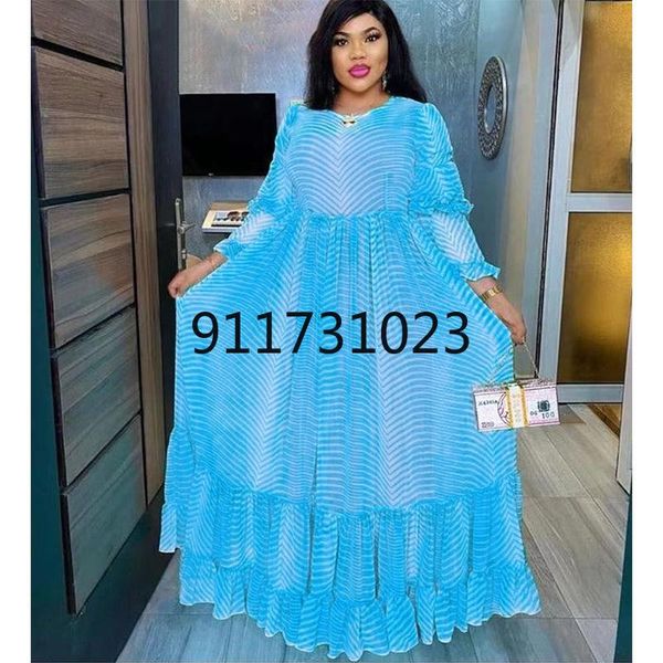 

ethnic clothing african dresses for women 2021 summer long sleeve o-neck solid color plus size dress, Red