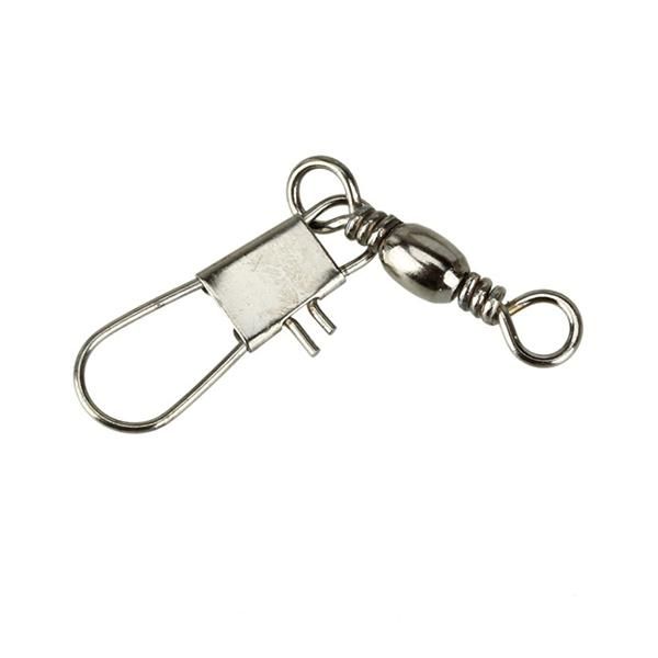 

fishing hooks 100pcs swivel with safty snap connector rings - size 22