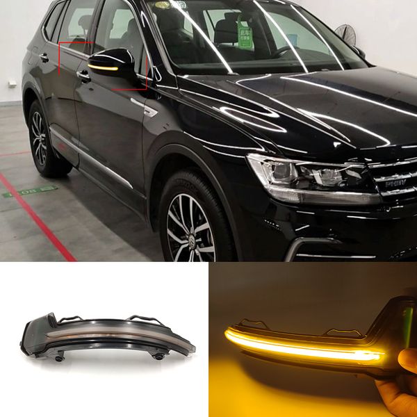 Per VW Tiguan MK2 2017 2018 2019 Touareg MK3 EU 2019 Scroll Laterale Specchietto retrovisore LED Dinamico Segnale di Girata Luce Lampeggiante Lampeggiante