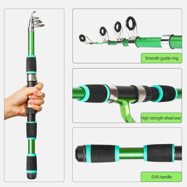 

boat fishing rods rock rod spinning carp feeder carbon fiber 3m 2.7m 2.4m 2.1m 1.8m 1.5m mini travel reel seat