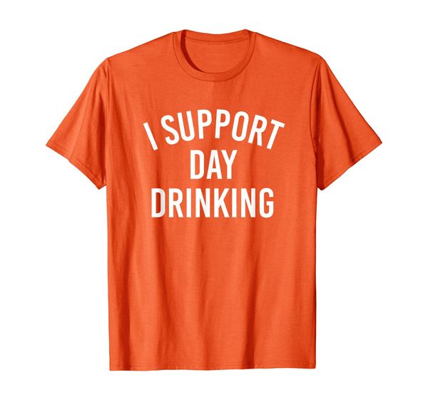 

i support day drinking t-shirt, White;black