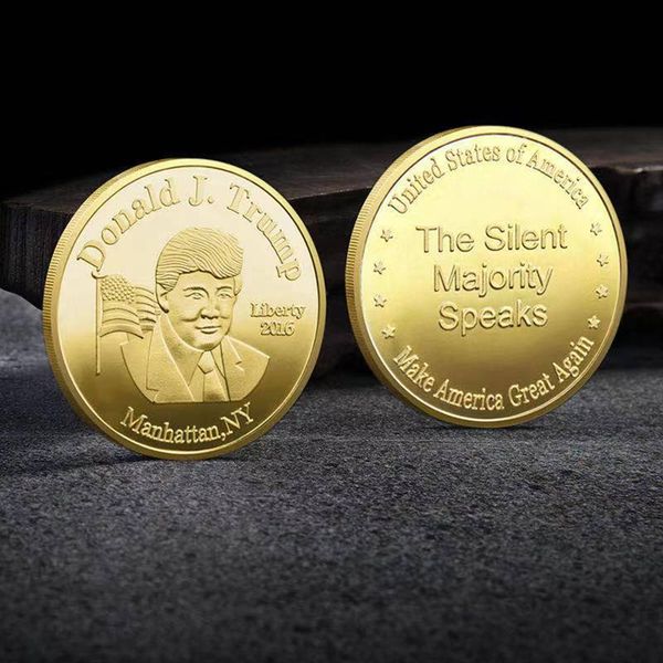 

donald trump the majority speaks make american great again gold plated collectible coin