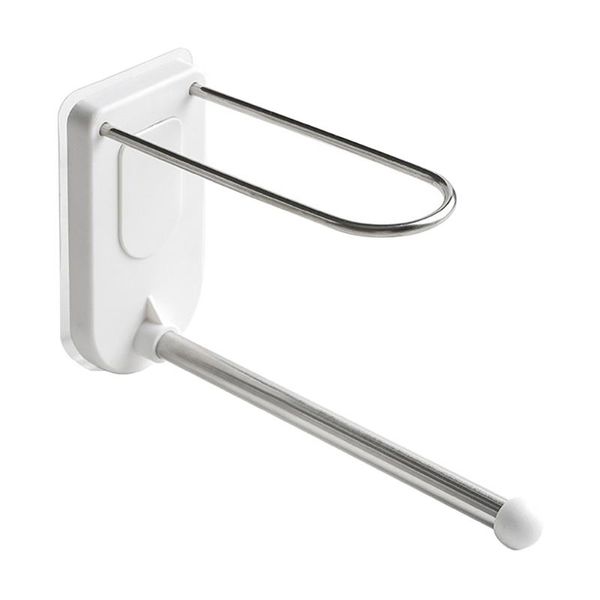 

hooks & rails self adhesive double layer clips holder stainless steel bathroom hanger storage rack wall mounted bedroom balcony home rustpro