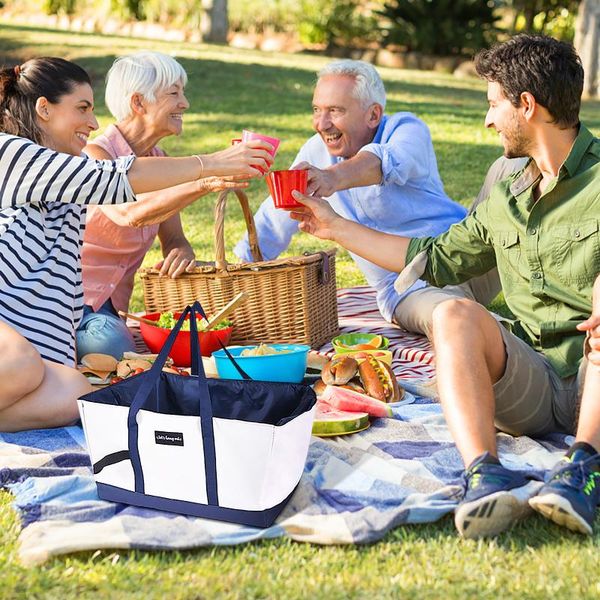 

storage bags folding cooler box picnic bag portable heat preservation food