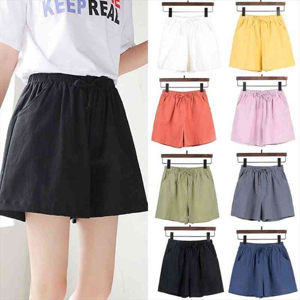 

korean style high waist loose women short casual beach jogging summer baggy solid color sweatpants, White;black