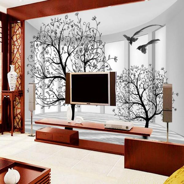 

wallpapers abstract black and white tree background wallpaper for walls 3d wall paper mural home improvement decorate